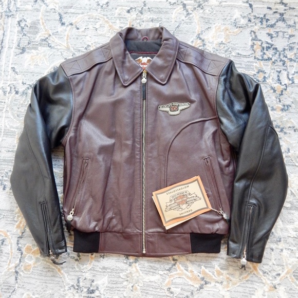 SOLD. NWT- Harley Davidson Leather Jacket - Picture 2 of 10
